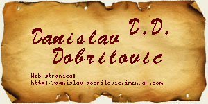 Danislav Dobrilović vizit kartica